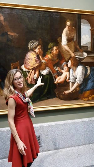 Weekly sessions in English: “The Birth of Saint John the Baptist​“ (Ca. 1635), by Artemisia Gentileschi