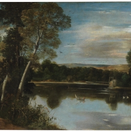 San Juan Bautista en un paisaje